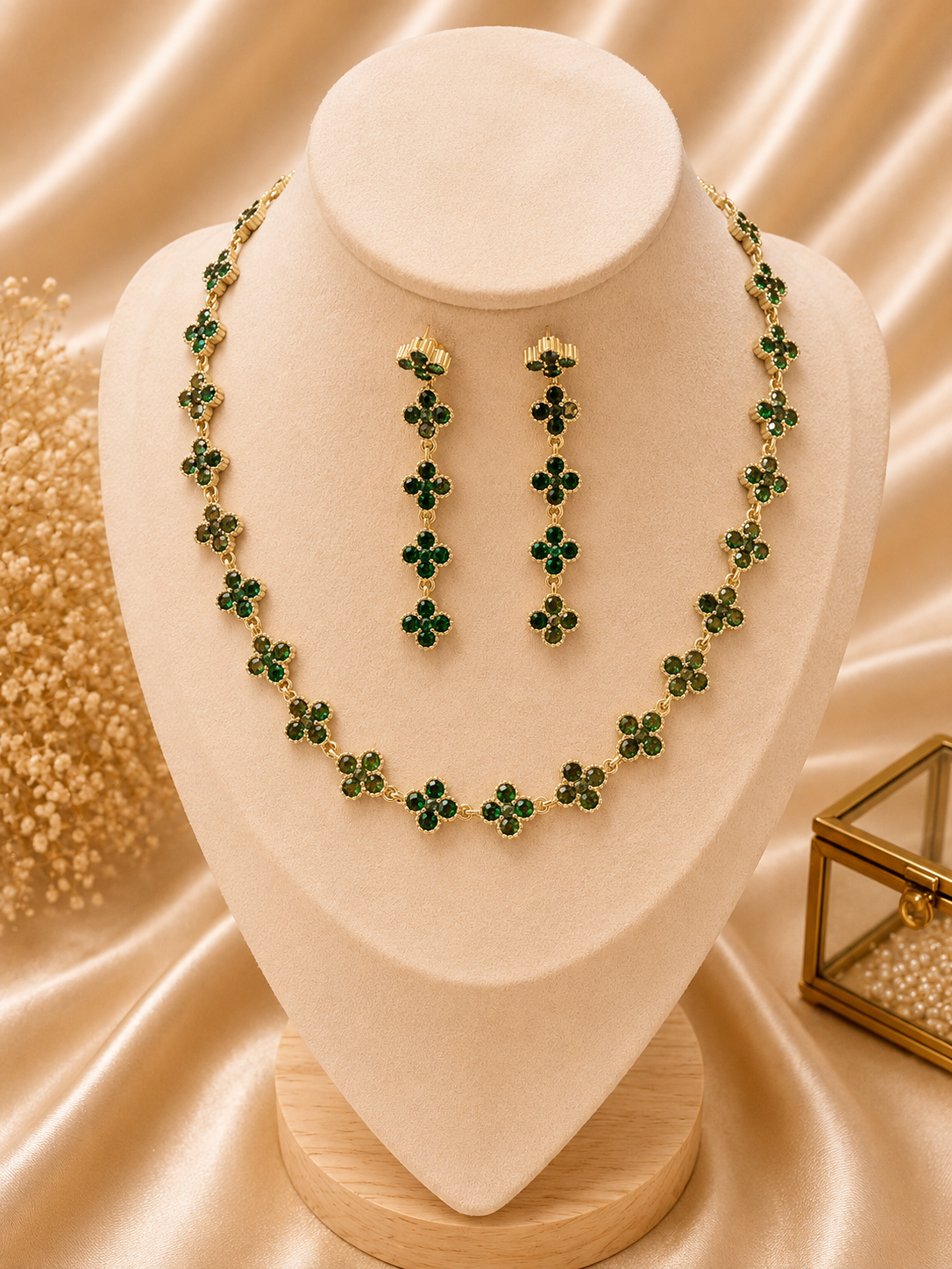 Parure Élégance Fleurie Luxe
