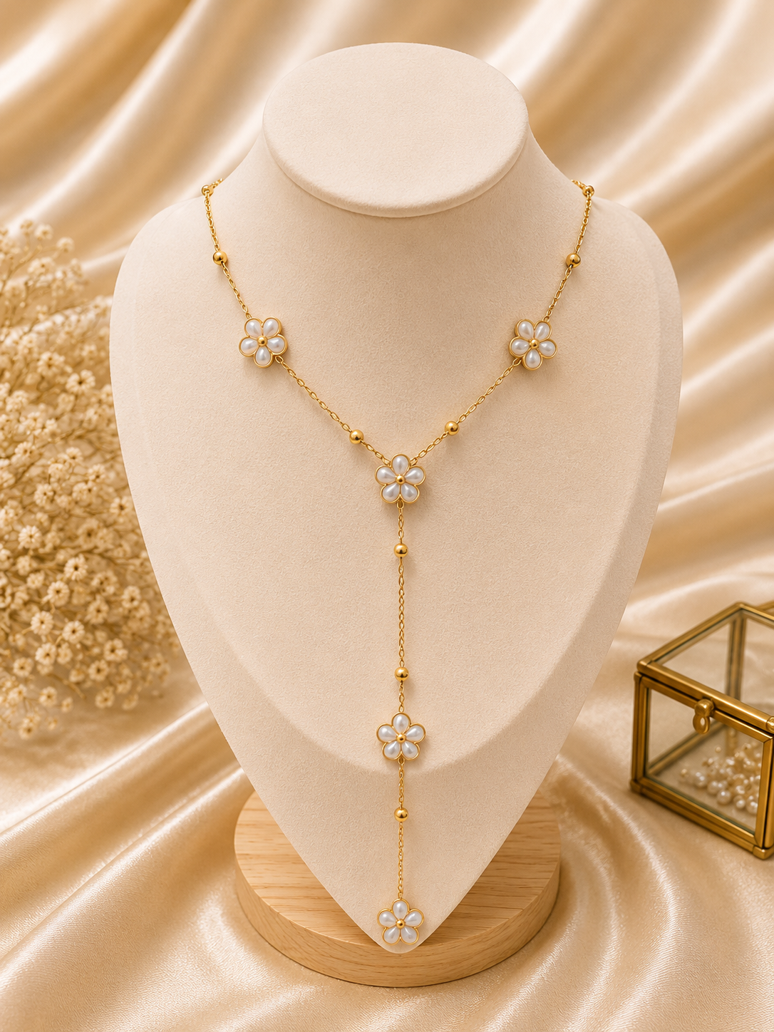 Collier Élégance Perlé Doré